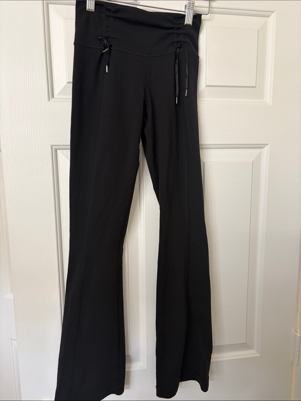 lululemon athletica Black Bootcut Drawstring Yoga Pants